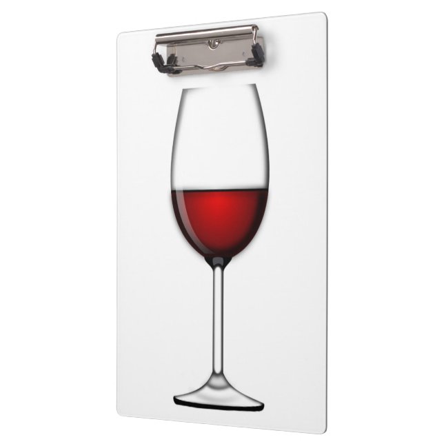 GLASS OF RED WINE CLIPBOARD (Left)