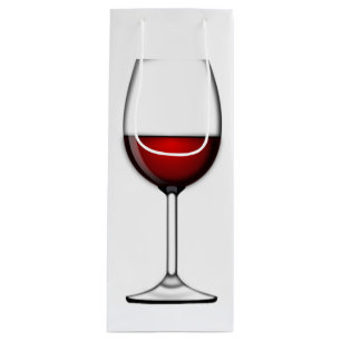 GLASS OF RED WINE GIFT BAG