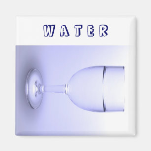 Glass of water magnet