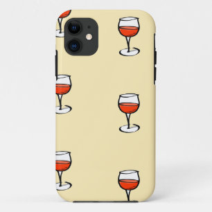 Glass of wine on orange Case-Mate iPhone case