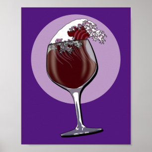 Glass Of Wine Poster