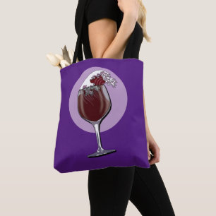 Glass Of Wine Tote Bag