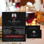 Glass of Wine, Wine Bar/Winery Advertising Flyer<br><div class="desc">Glass of Wine,  Wine Bar/Winery Advertising Flyers By The Business Card Store.</div>