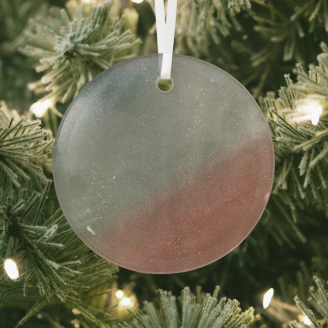 Glass Ornament - Blue And Red (Insitu)