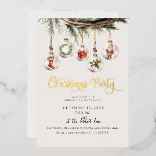 Glass Ornament Christmas Holiday Party