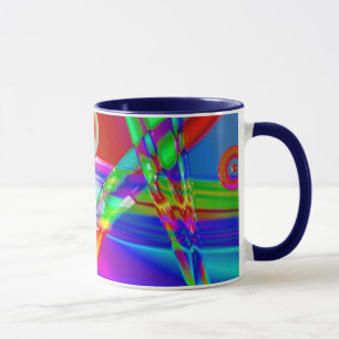Glass Rainbow Mug