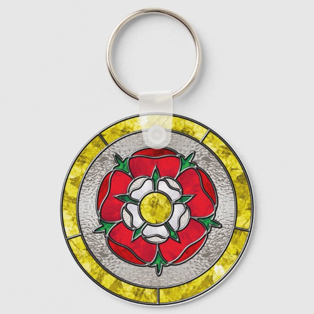Glass Rose Key Ring (Front)