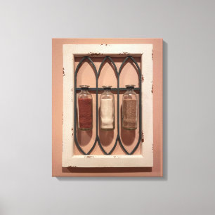 Glass Sand Bottles Wall Art