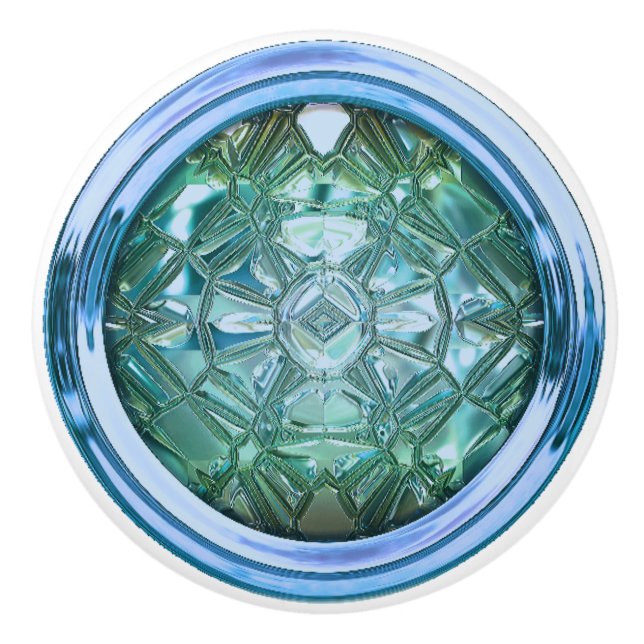Glass sewing button ceramic knob (Front)