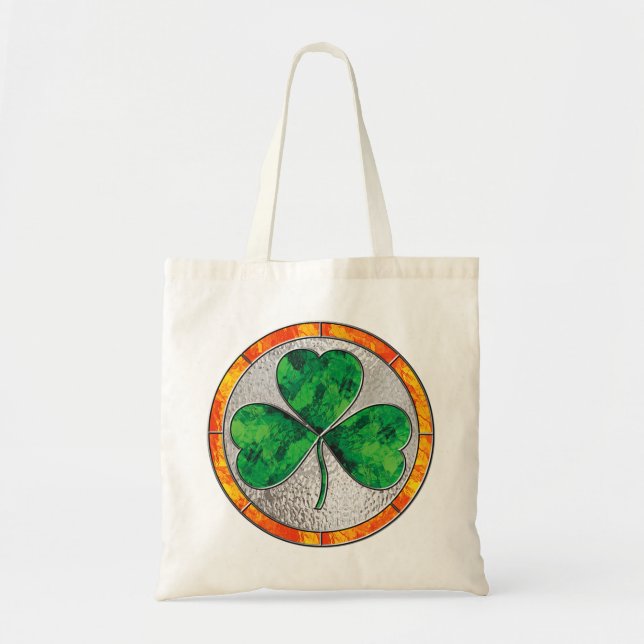 Glass Shamrock Tote Bag (Front)