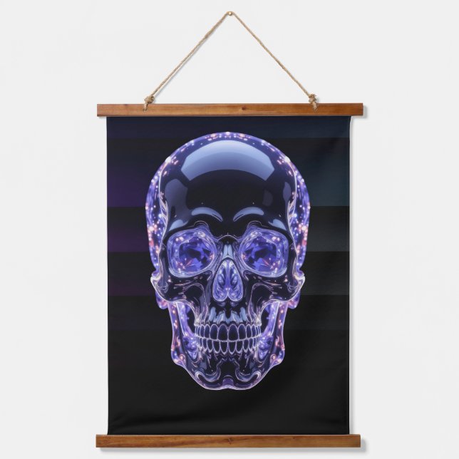 Glass Skull Hanging Tapestry (Front)