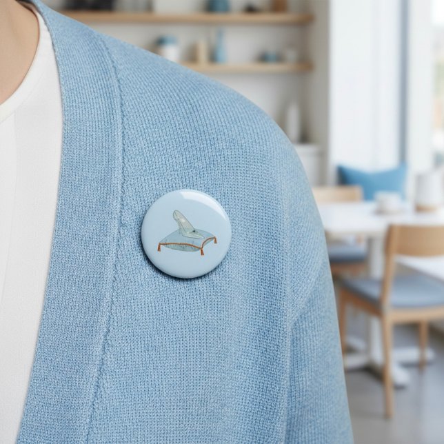 Glass Slipper 6 Cm Round Badge (Creator Uploaded)