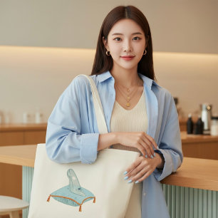 Glass Slipper Large Tote Bag