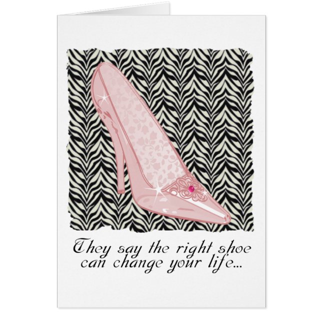 Glass Slipper - Pink & Zebra (Front)
