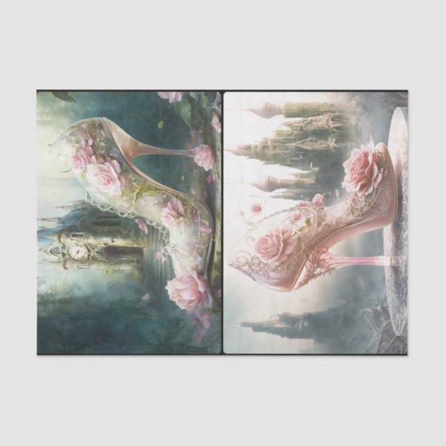 Glass Slipper Tissue Paper (Front)