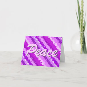 Glass stripes - shades of amethyst purple holiday card