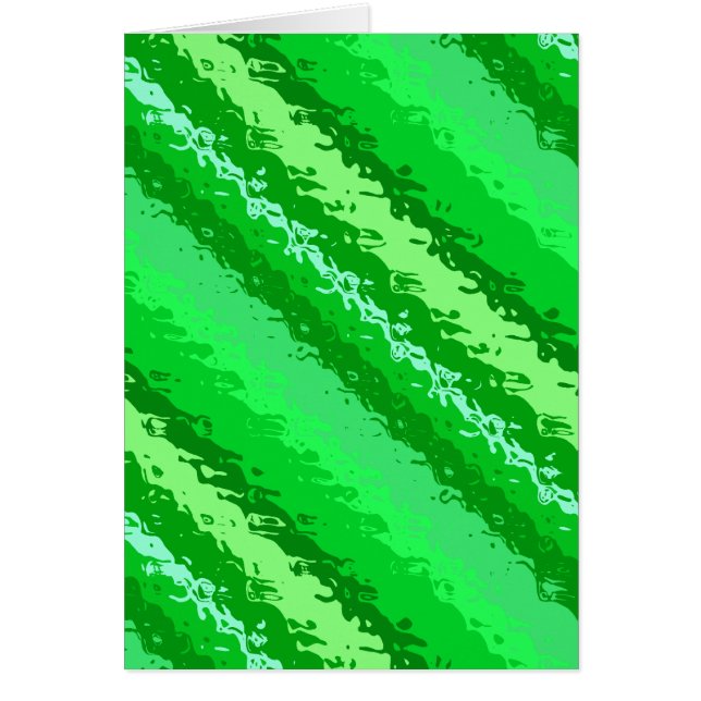 Glass stripes - shades of emerald green (Front)