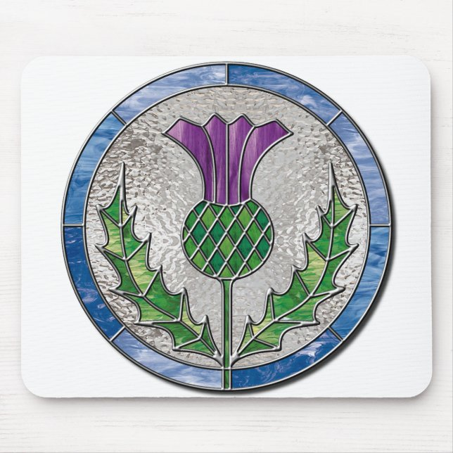 Glass Thistle Mouse Pad (Front)