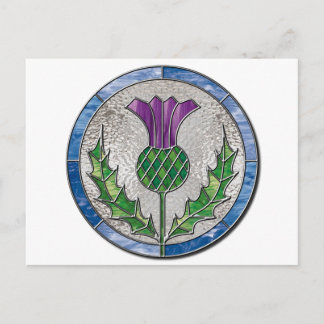 Glass Thistle Postcard
