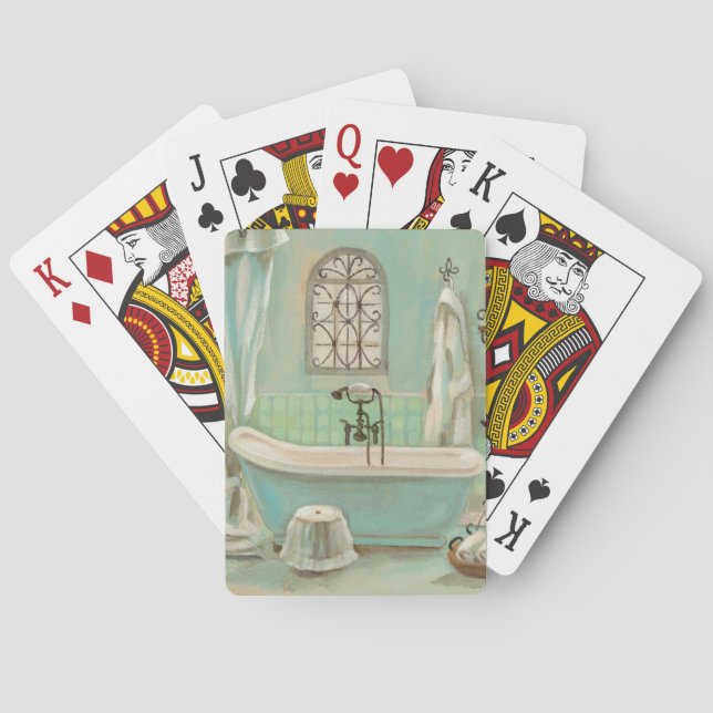Glass Tile Bath Playing Cards (Back)