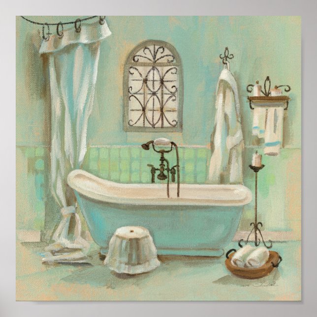 Glass Tile Bath Poster (Front)