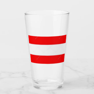 Glass Tumbler Austria Flag 16 onz