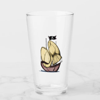 Glass Tumbler Pirates 16 onz
