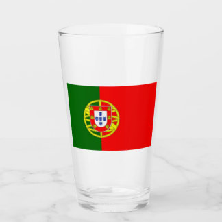 Glass Tumbler Portugal Flag 16 onz