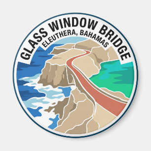 Glass Window Bridge Bahamas Magnet