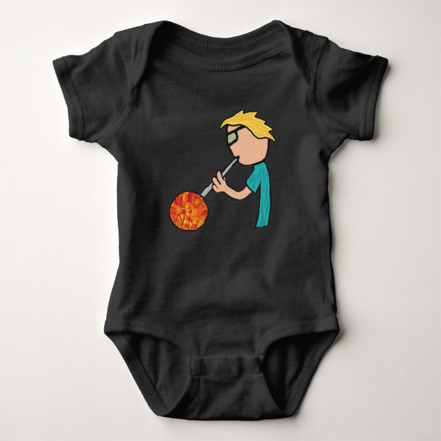 Glassblowing Baby Bodysuit (Front)