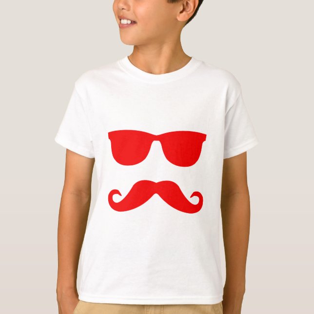 Glasses and Moustache T-Shirt (Front)