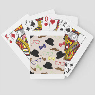 Glasses, Hats and Moustache Playing Cards