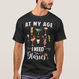 Glasses Humour Funny Aging Old People T-Shirt