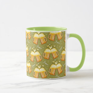 Glasses Of Beer Pattern Mug
