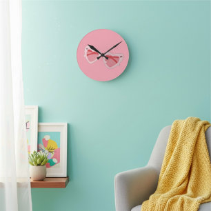 Glasses Round Clock