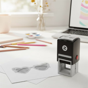 Glasses Self-inking Stamp
