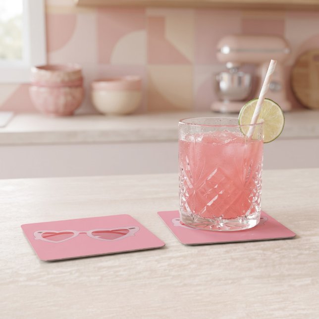 Glasses Square Paper Coaster (Creator Uploaded)
