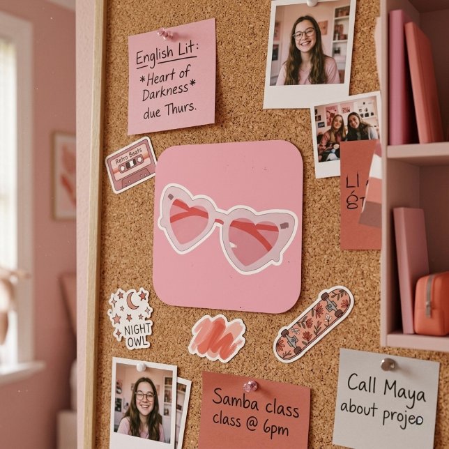 Glasses Square Sticker (Creator Uploaded)