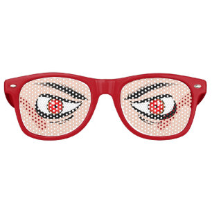 Glasses With Mean Red Eyes