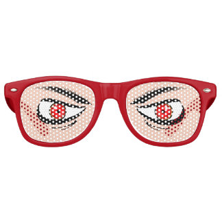 Glasses With Mean Red Eyes