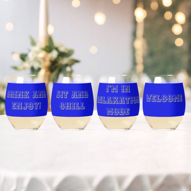 GLASSES WITH WORDS (Insitu (Wedding))