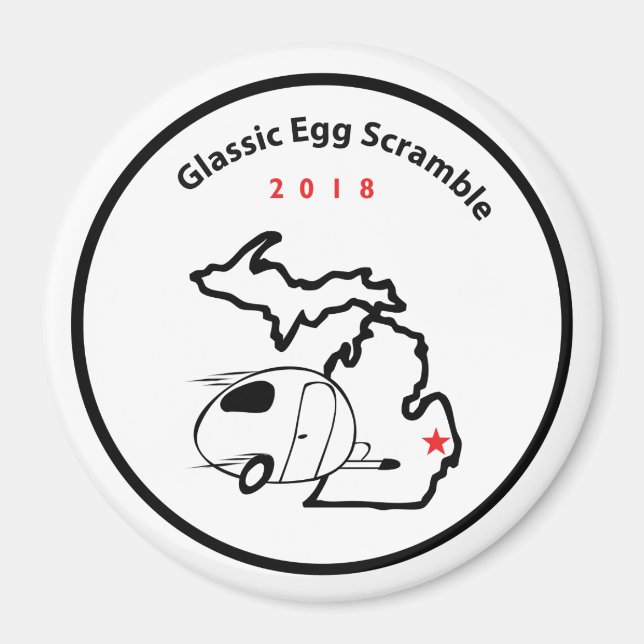 Glassic Egg Scramble  Magnets (Front)