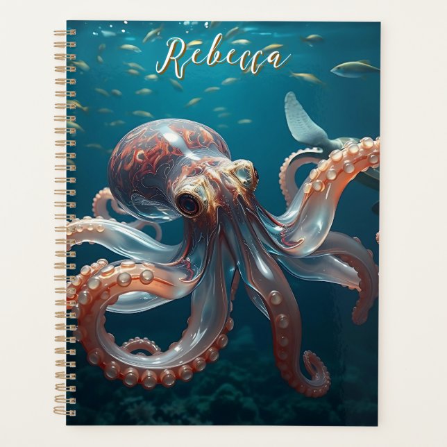Glasslike Octopus in the Deep Sea Planner (Front)