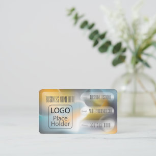 Glassmorphism Planets Business Card
