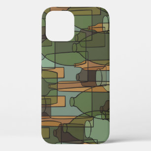 Glassware Galore: Vintage Bottle Pattern iPhone 12 Case