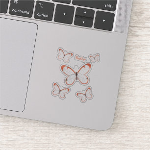 Glasswing butterfly cartoon illustration