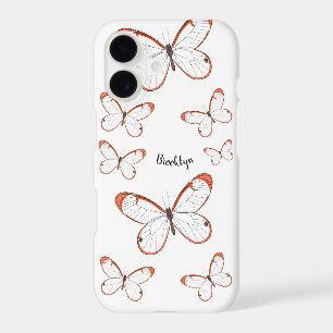 Glasswing butterfly cartoon illustration