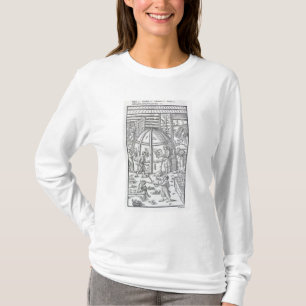 Glassworks, illustration showing the marble furnac T-Shirt