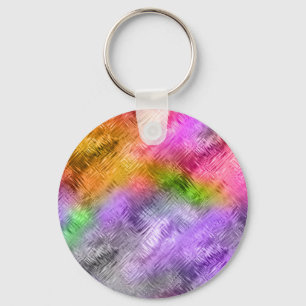 Glassy Ametrine Purple Texture Key Ring