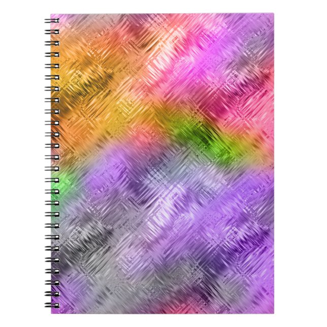 Glassy Ametrine Purple Texture Spiral Notebook (Front)